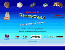Tablet Screenshot of hammyworld.com